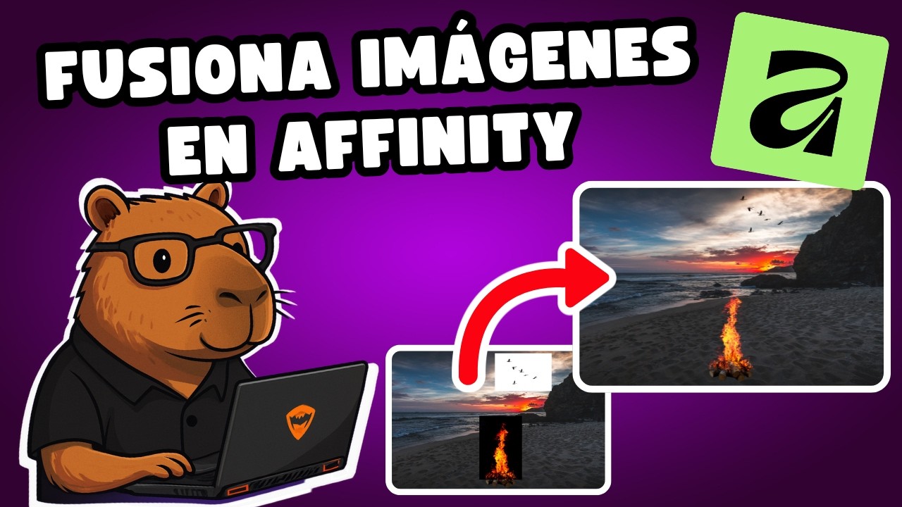 Fusiona imágenes en Affinity