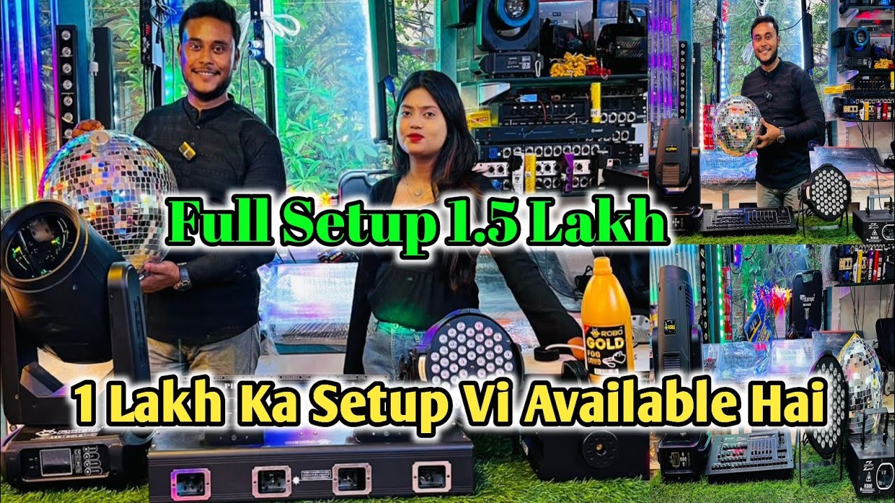 Full Dj Light Setup Just ₹150000 || Kolkata Dj Lights Market || Dj Light Market In Kolkata
