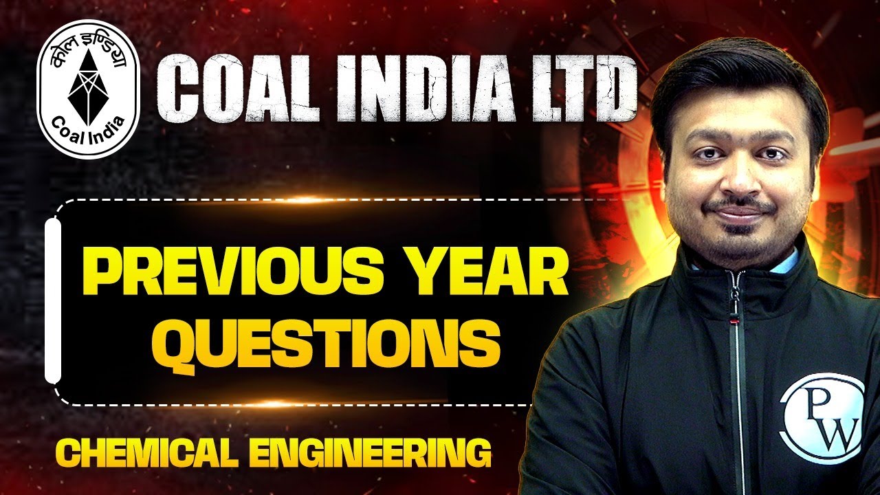 COAL India Ltd Recruitment 2025 | Chemical Engineering | Previous Year Questions