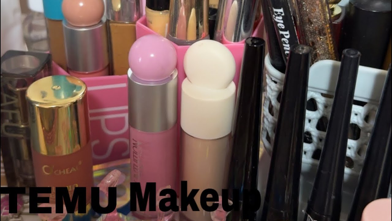 @temu makeup, makeup, makeup 💄 #temu #haul #liquidliner 