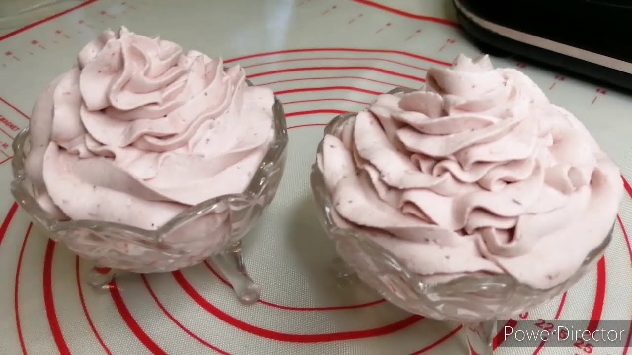 ganache montée à la fraise super onctueuse 🍓