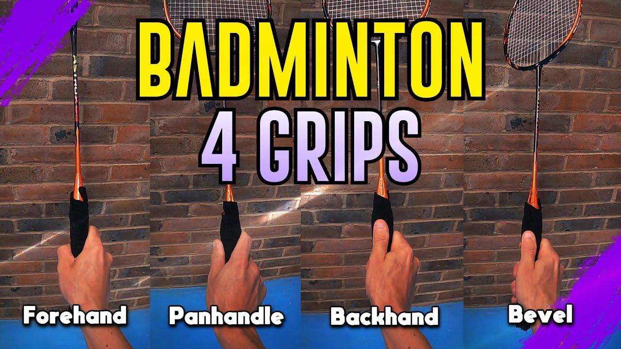 4 uchwyty do badmintona