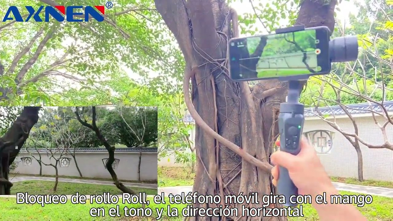 Video operativo del estabilizador de gimbal de 3 ejes AXNEN F6