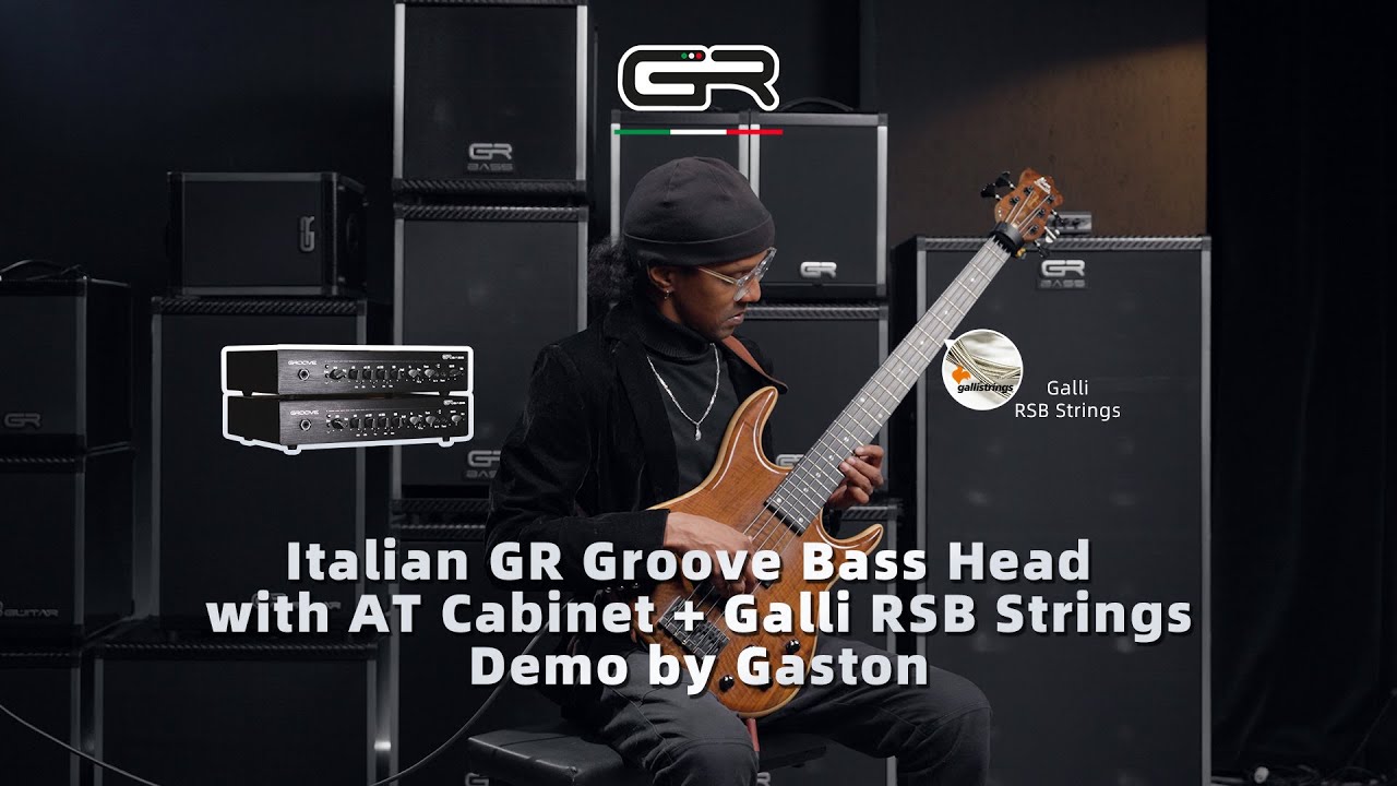 Italian GR Groove Bass Head with AT Cabinet + Galli RSB Strings Demo by Gaston
