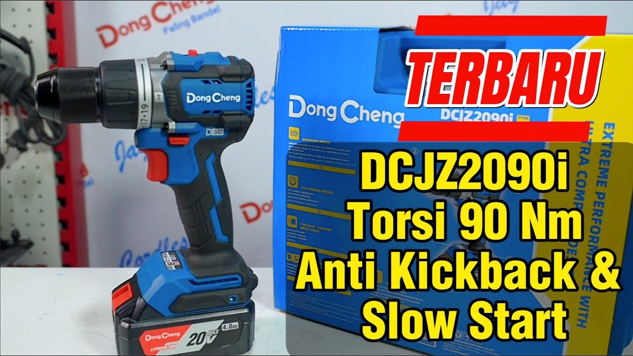 TERBARU Torsi 90 Nm DongCheng Cordless Impact Drill DCJZ2090i EM