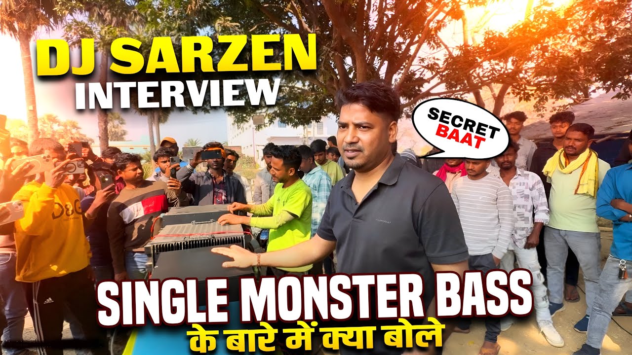 DJ SarZen interview single monster Bass ￼ only 20 speaker ( Ganesh official 1k