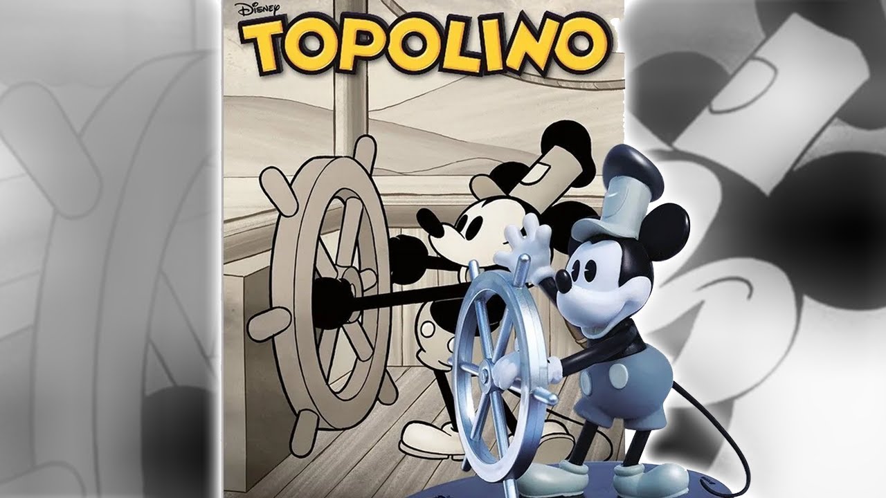 Topolino 3543 con la Statua Steambot Willie per i 100 anni Disney