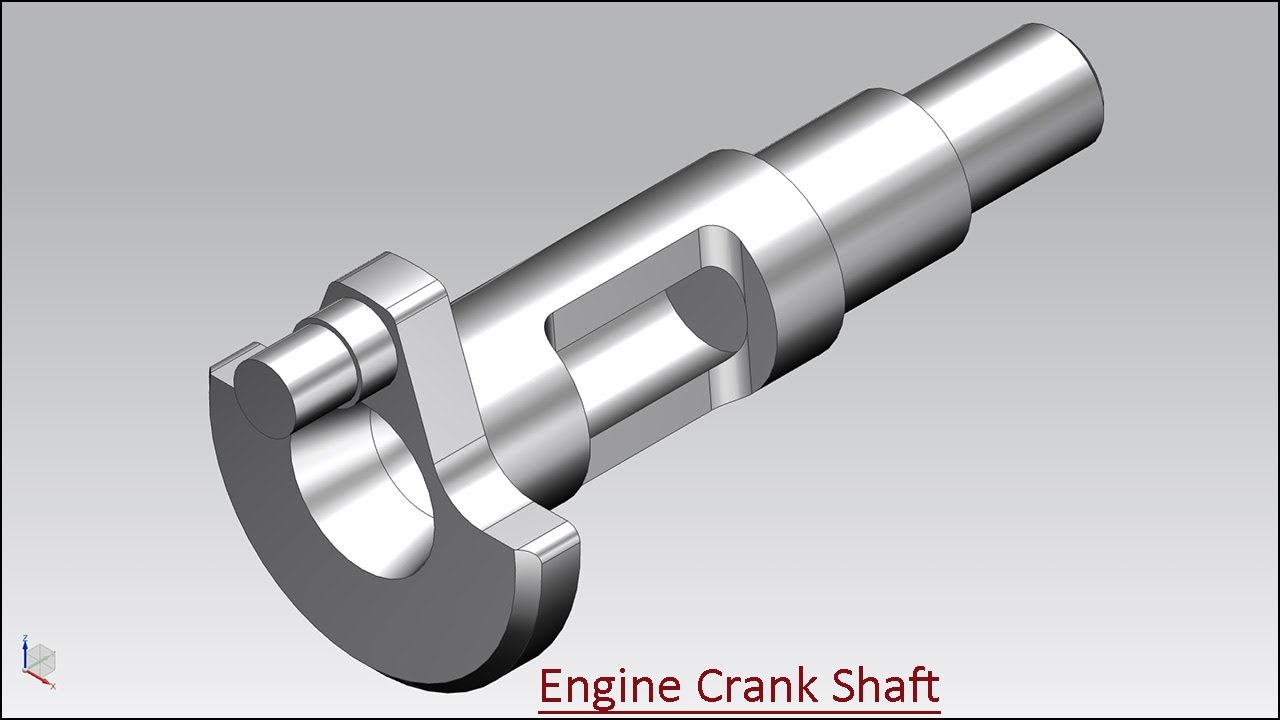 Engine Crank Shaft (Siemens NX Tutorial)