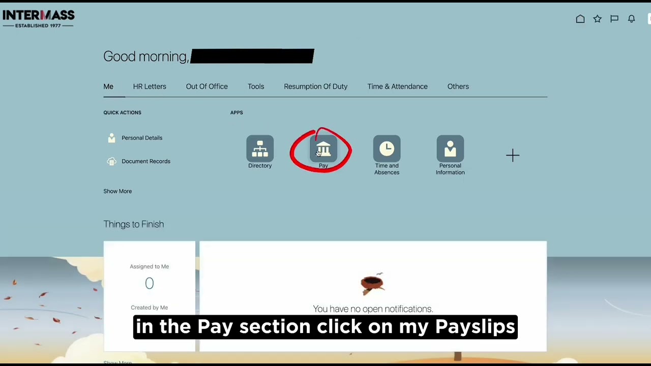 How to View and Download Your Payslip in Oracle | Intermass Employee Guide