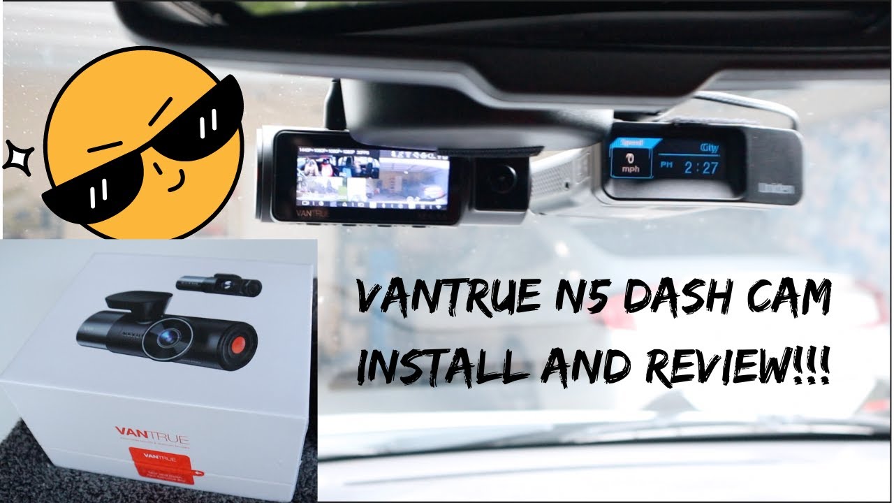 2015-24 Dodge Challenger Vantrue N5 Dash Cam Install,  Review, and Features!!!