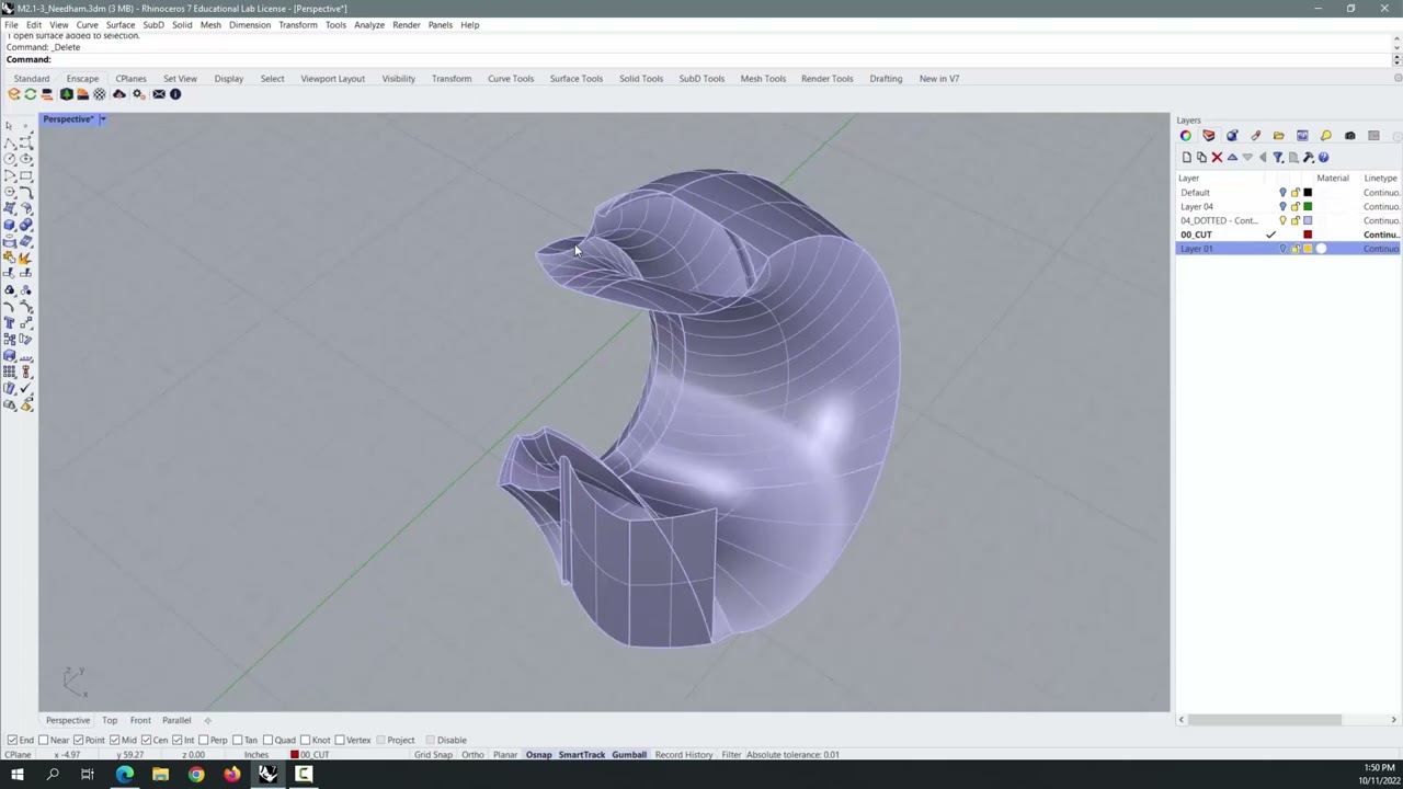 Julianna N Rhino Boolean problems manifold edges