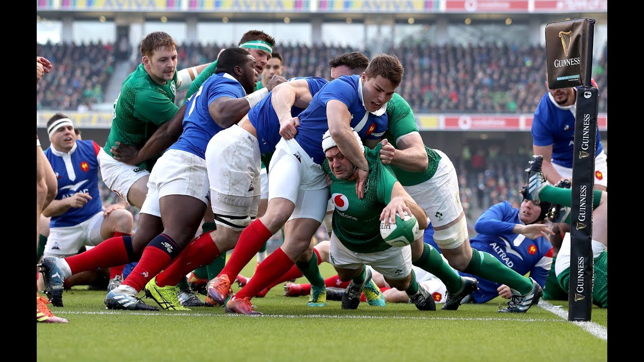 Captain Rory Best burrows over after strong Irish maul! | Guinness Six Nations