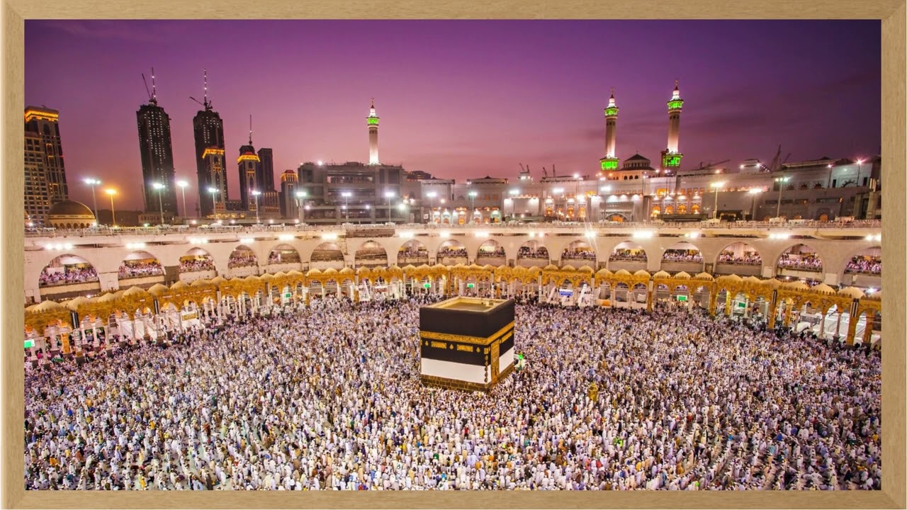 4K TV Screensaver Kaaba turn your Tv in to a peaceful art  with Rain Sound for Relaxation
