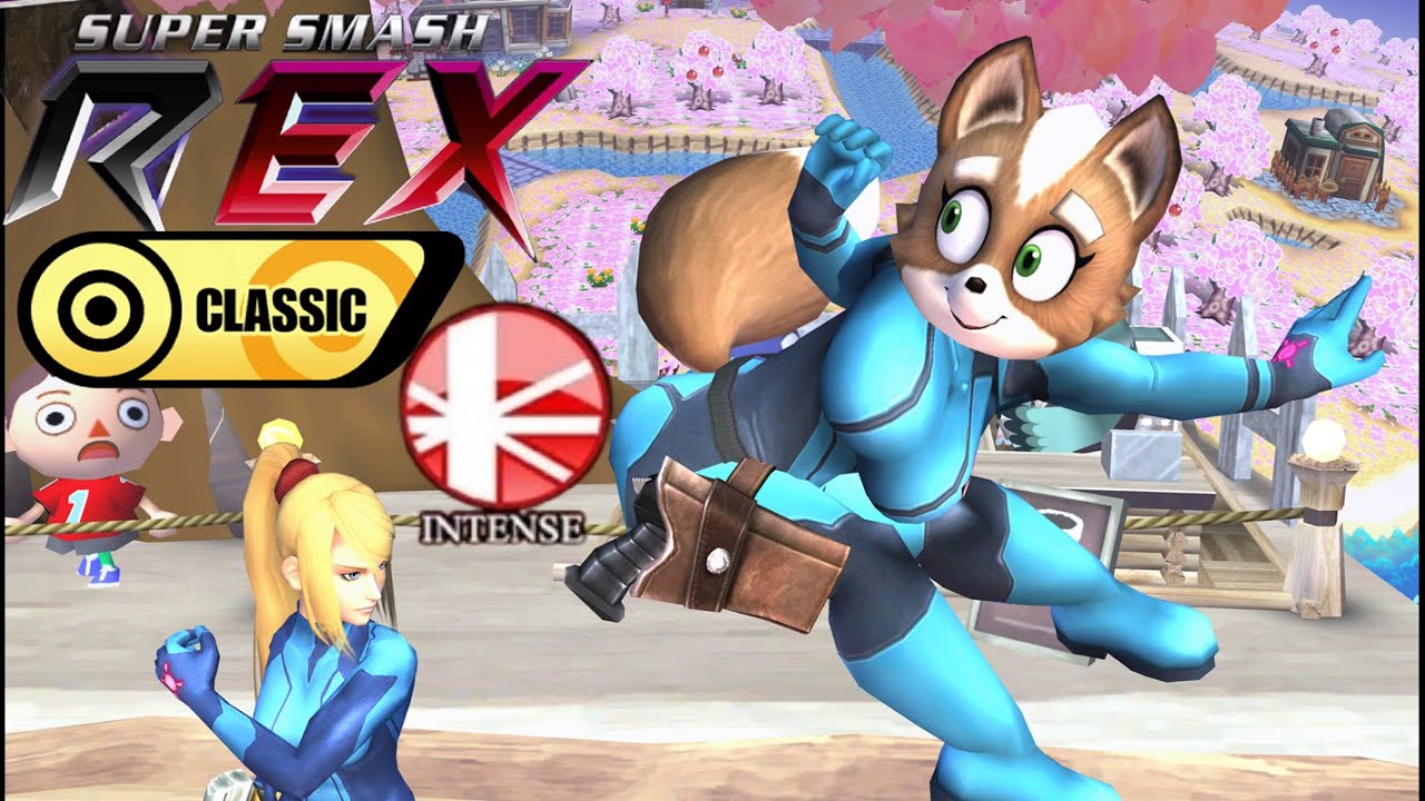 Super Smash REX Gameplay - Classic Mode with Zero Suit Fox (Intense)
