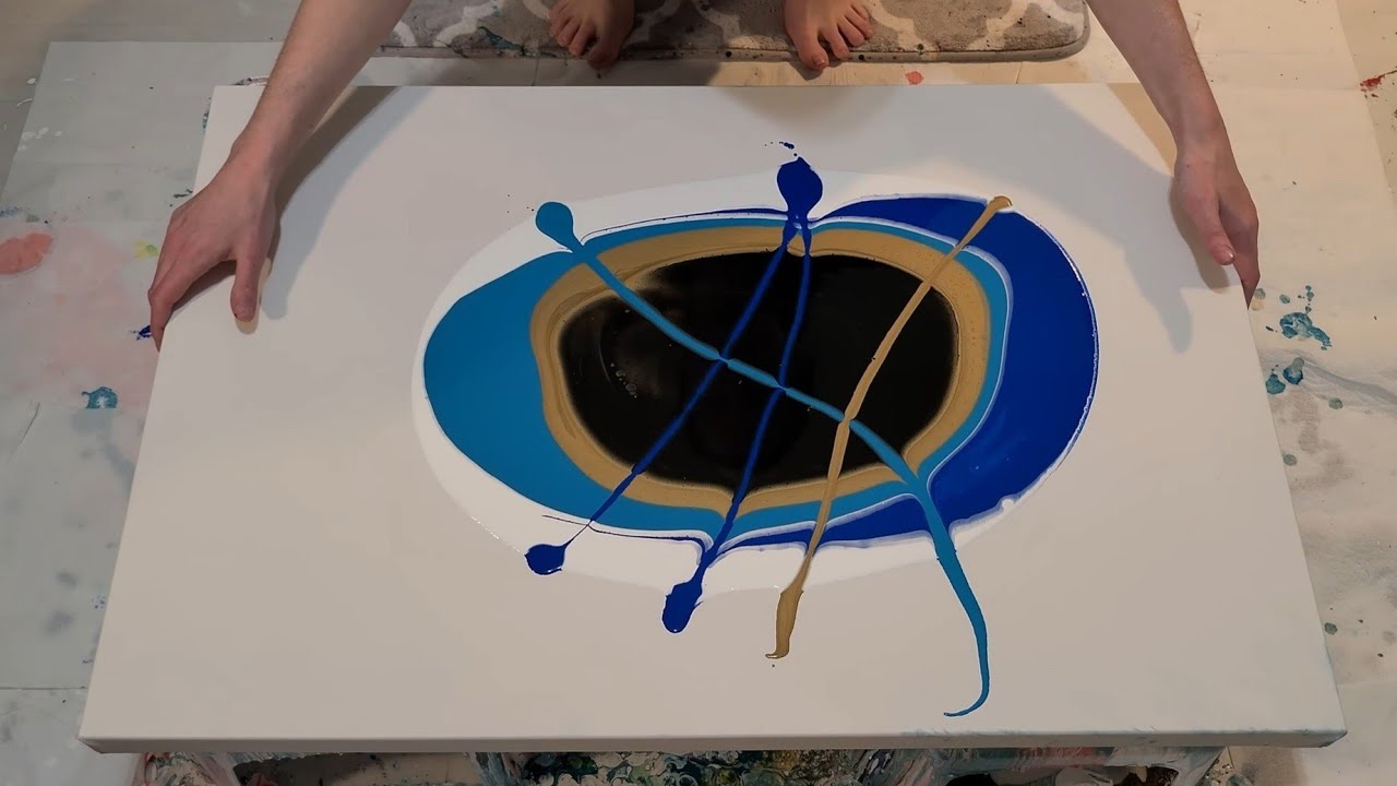 1 ЛУЖА РАСКОЛОТАЯСЬ!! (36x24) — Невероятное струящееся искусство