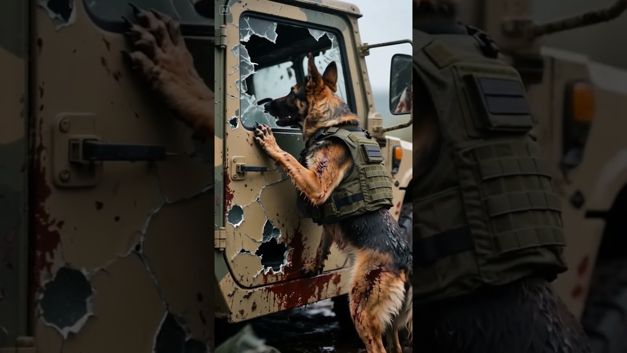 This Hero Dog Didn't Back Down&hellip; 🐾💥 #MilitaryK9#MilitaryDog #HeroK9 #GermanShepherd #K9Unit #ArmyDog