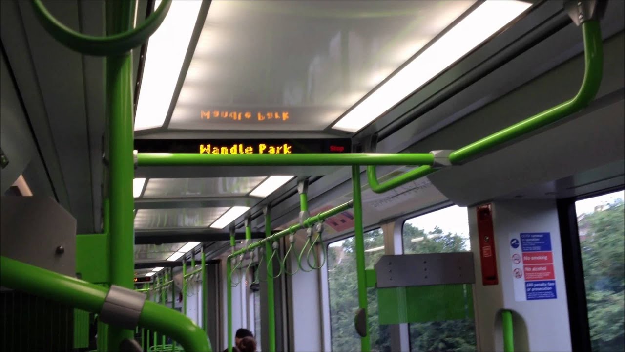 A ride of a NEW TRAM in Croydon Tramlink (2012)