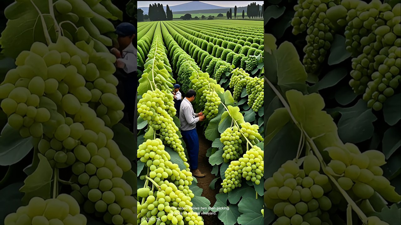 Harvesting grapes in the vineyard