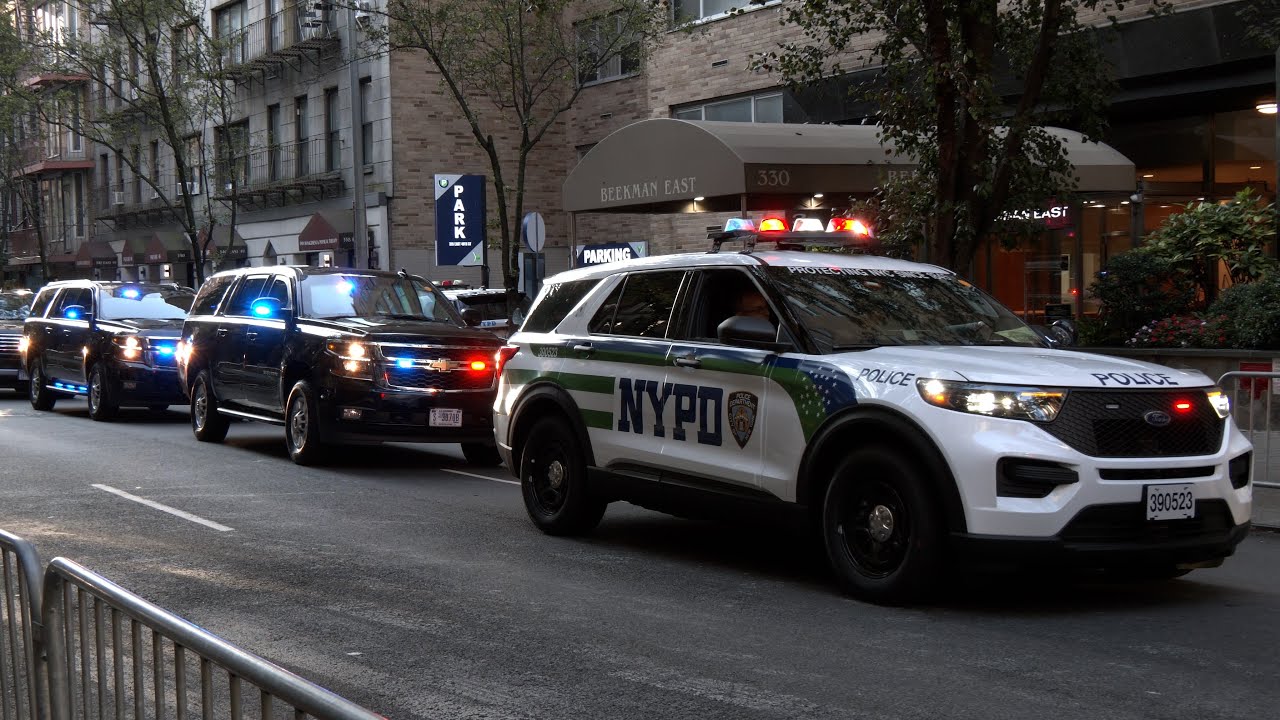 Motorcades of world leaders travel to United Nations as New Yorkers go to work 🚓🚲🚕🚚 🇺🇳