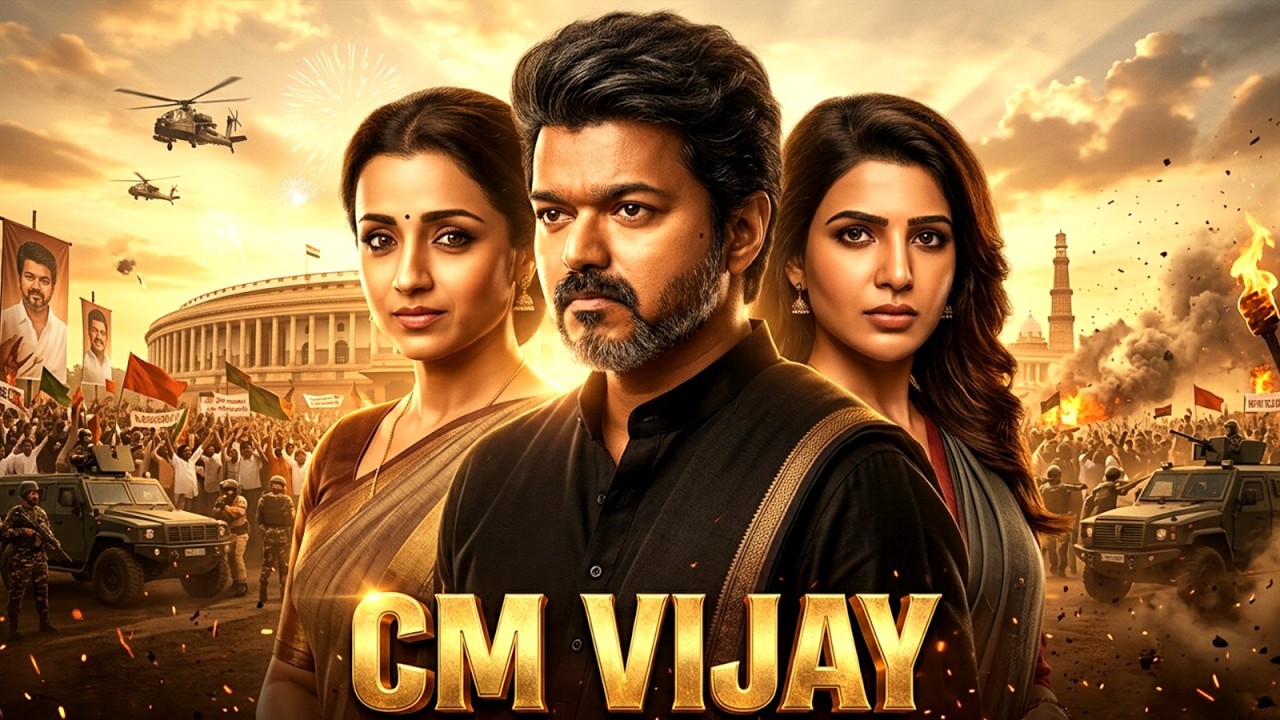 CM VIJAY Full Movie Hindi Dubbed | Thalapathy Vijay, Trisha Krishnan, Samantha | Action Drama Movie