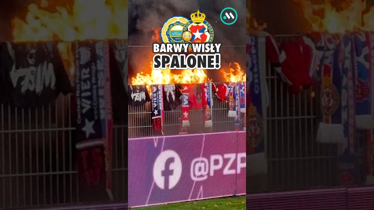 KIBICE HUTNIKA SPALILI BARWY WISŁY! 😳
