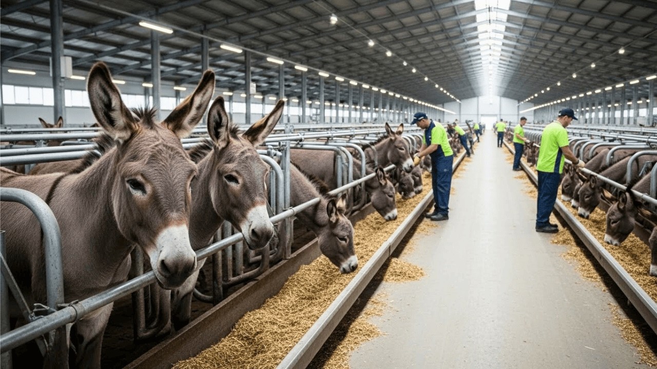 Uncovering the Processing Factory That Produces Donkey Milk and Meat