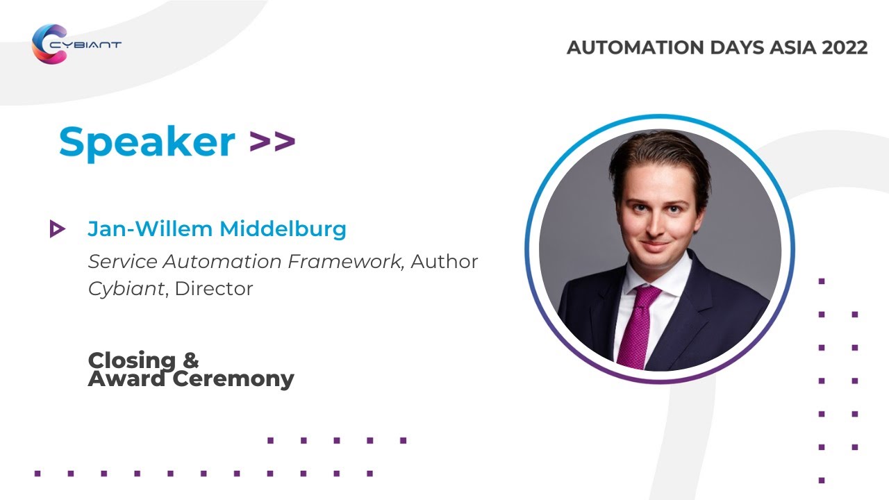 Closing and Automation Days Asia Award Ceremony by Jan-Willem Middelburg