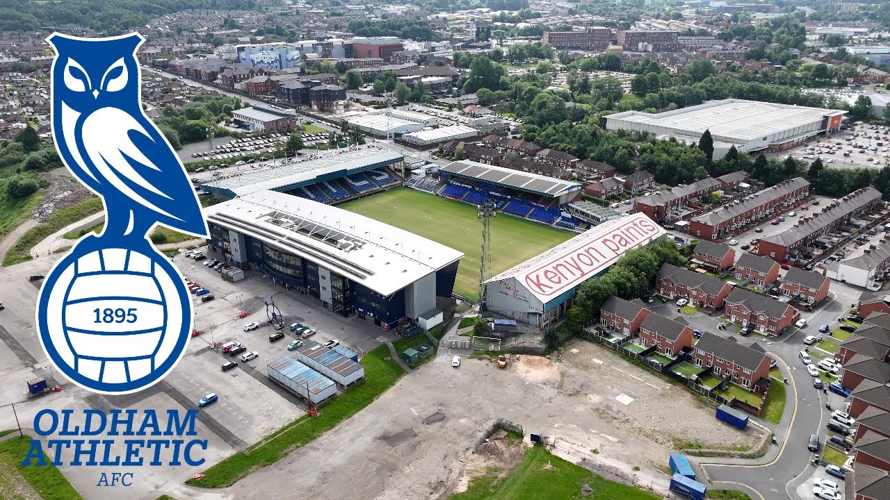 oldham athletic drone flight.