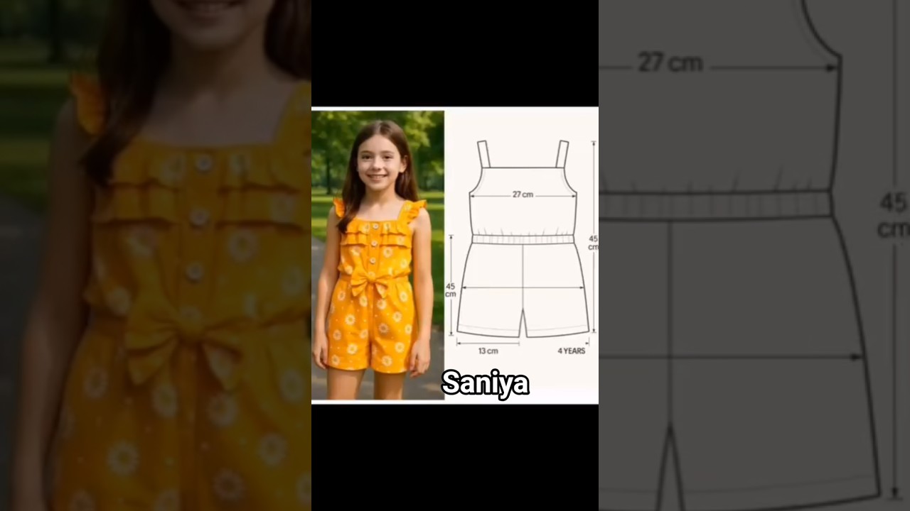💛Cute kids wear design✂️ Easy cutting | Perfect fit