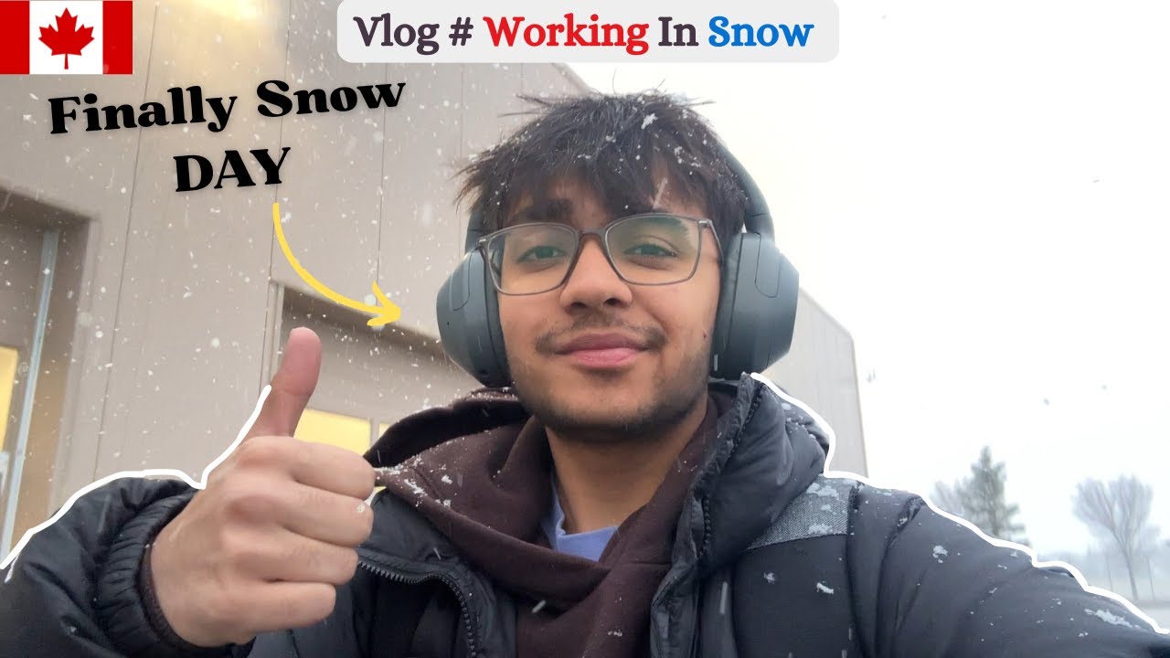 Working In snow in Canada || Walmart Vlog | Basketball Match | University Of Lethbridge