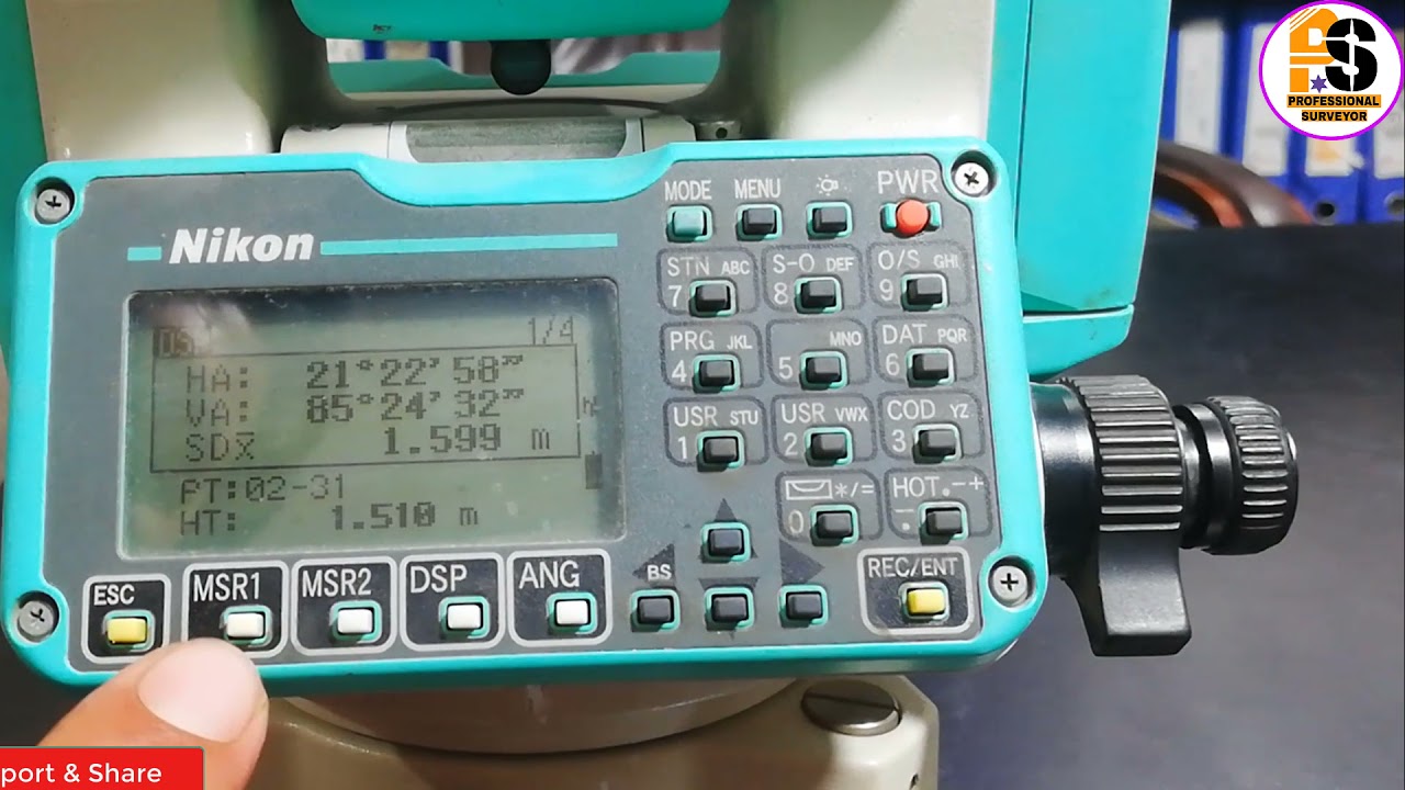 Keys function || Nikon NPL352 total station.