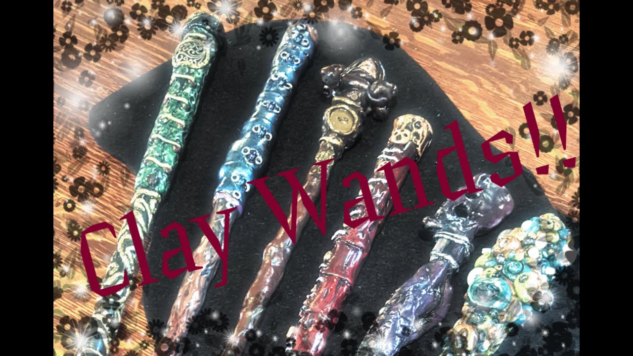 How to make Polymer clay wands