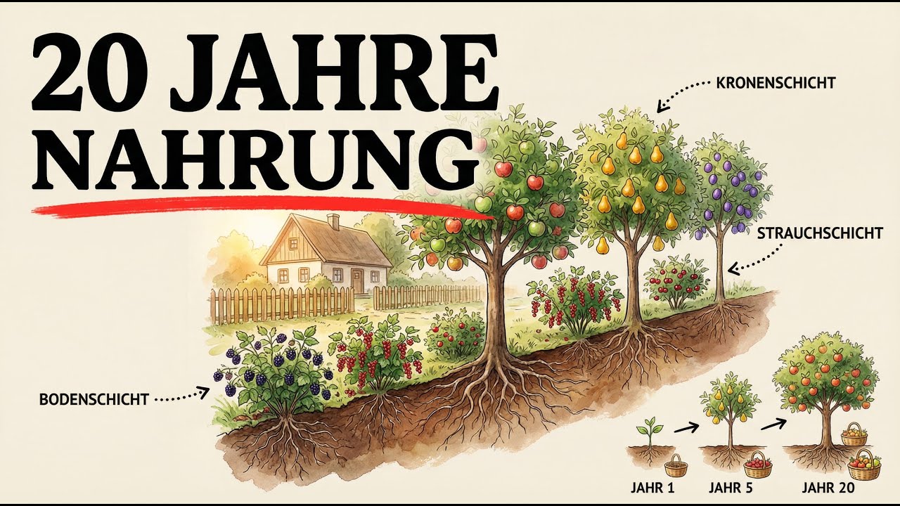 Einen essbaren Wald im eigenen Garten anlegen: Das 7-Bäume-System, das Sie 20 Jahre lang versorgt