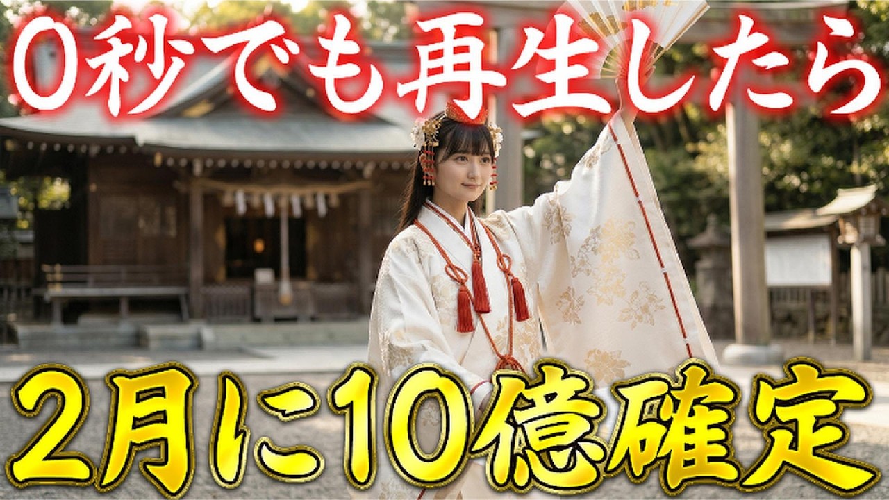 ⚠️5秒以内に見れた人　2月中に10億が訪れます