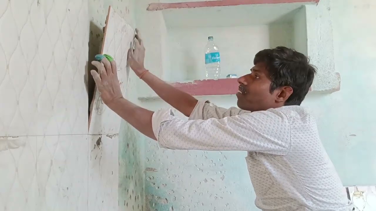 पूजा रूम का टाइल्स final लग गया #यूट्यूबवीडियो #tiles #👍✅🌹💯👍✅🌹💯