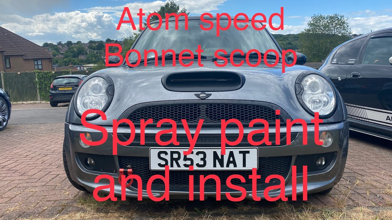 Mini r53 bonnet scoop spray and fitting (Atom speed)