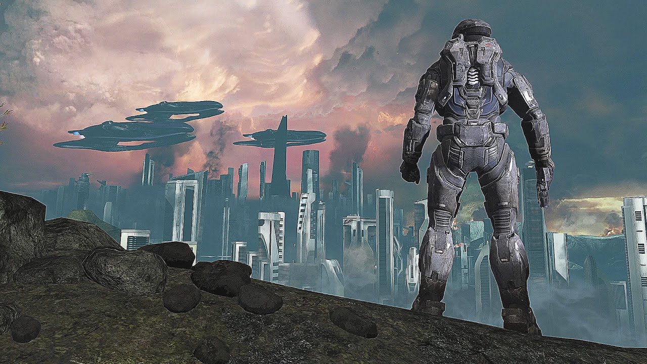 Battle of New Alexandria - Fall of Reach Scene - HALO Reach