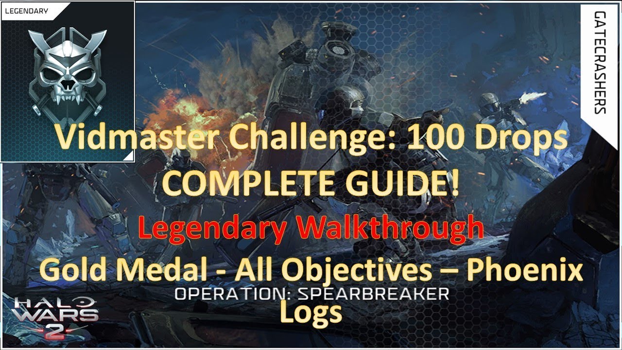 Vidmaster Challenge: 100 Drops Achievement Guide! Legendary - Gold Medal - All Objectives!