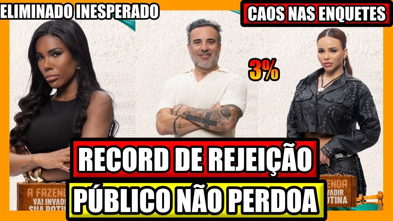 🔥 VAZOU? ENQUETES APONTAM ELIMINA&Ccedil;&Atilde;O INESPERADA: CAROL, GABILY, FABIANO? Quem VAI SAIR A FAZENDA 17?