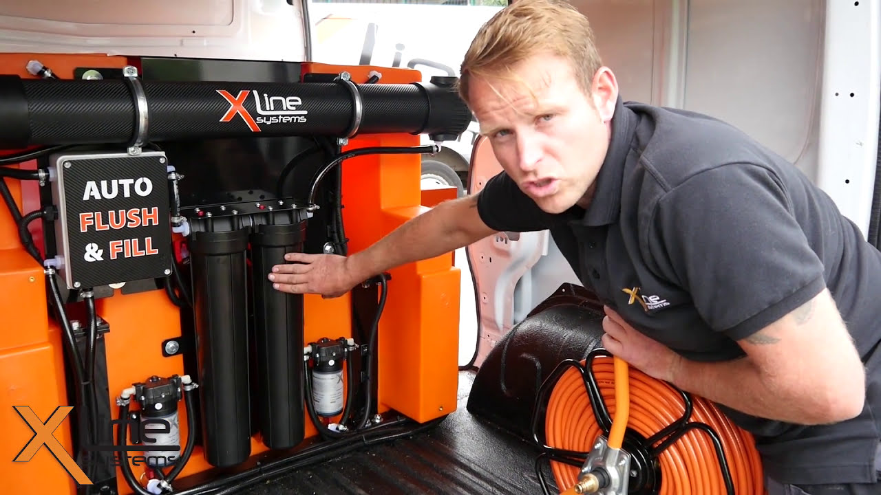 New X-Tank Pure Water Fed Pole Window Cleaning System from Xline Systems