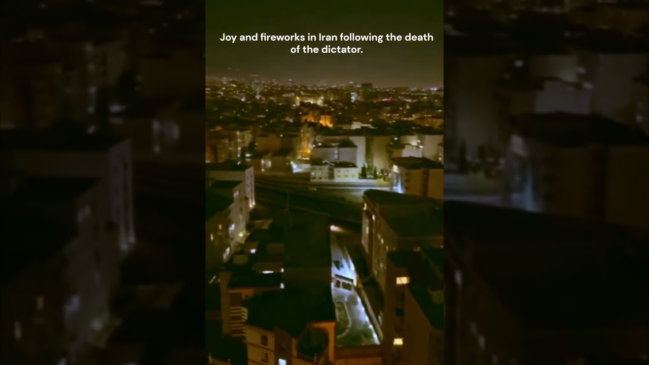 Joy and fireworks in Iran following the death of the dictator.