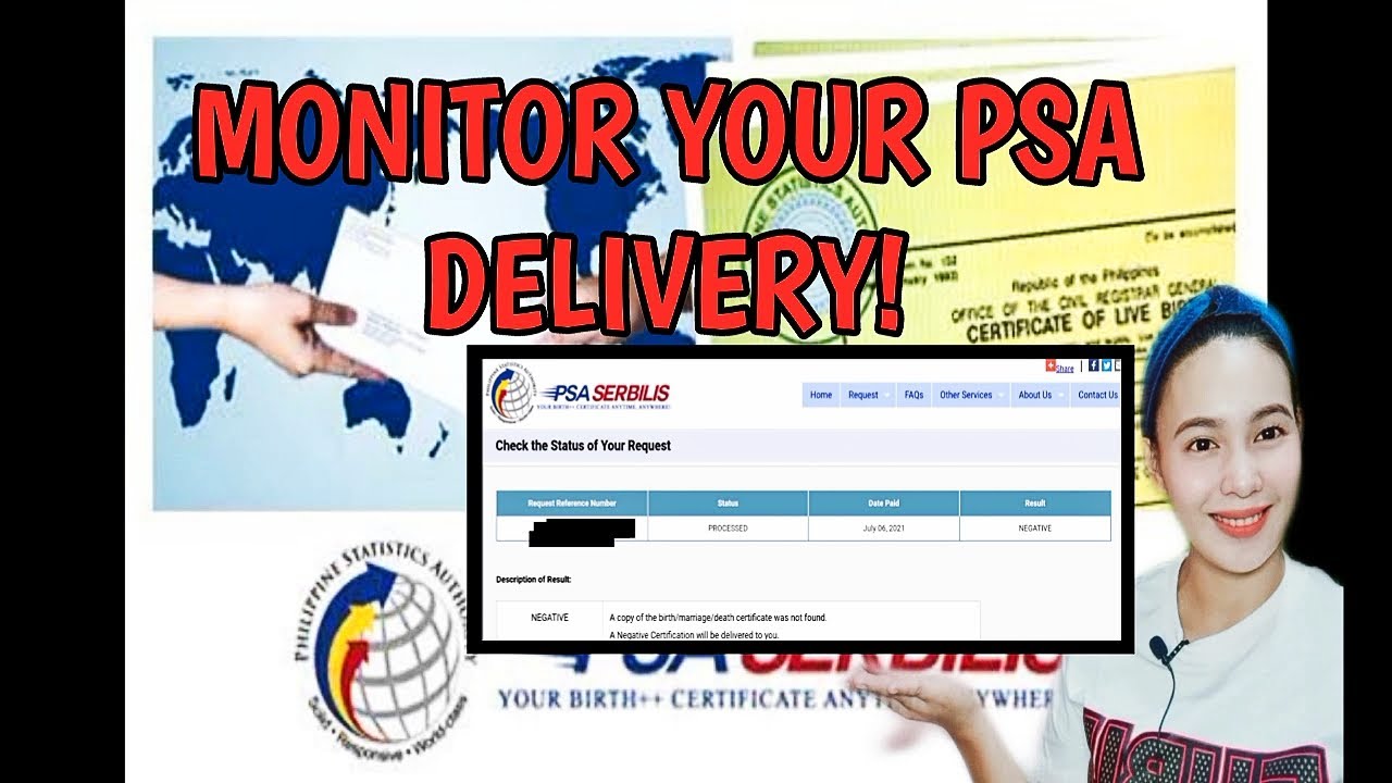 HOW TO CHECK YOUR PSA DELIVERY STATUS
