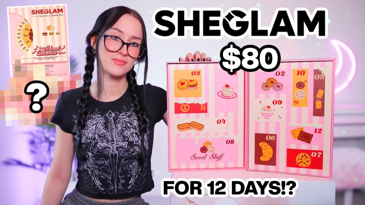 Адвент-календарь SHEIN!? Распаковываем и тестируем адвент-календарь SHEGLAM на 2025 год...