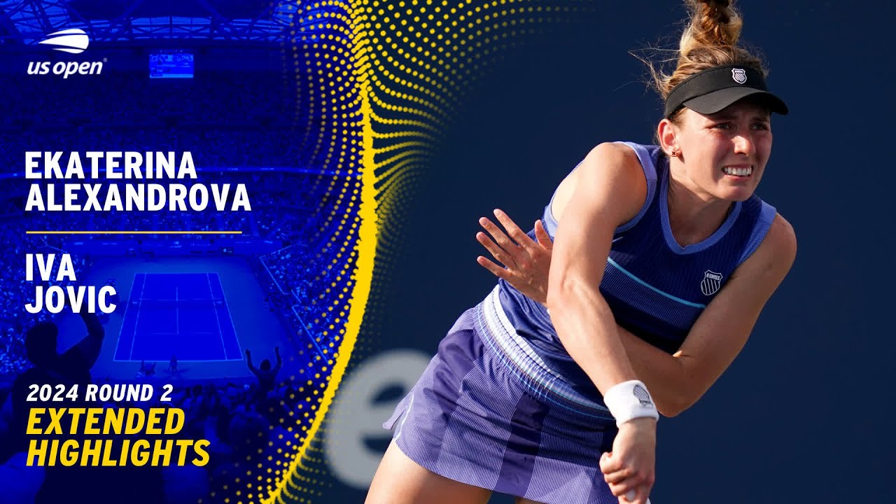 Ekaterina Alexandrova vs. Iva Jovic Extended Highlights | 2024 US Open Round 2