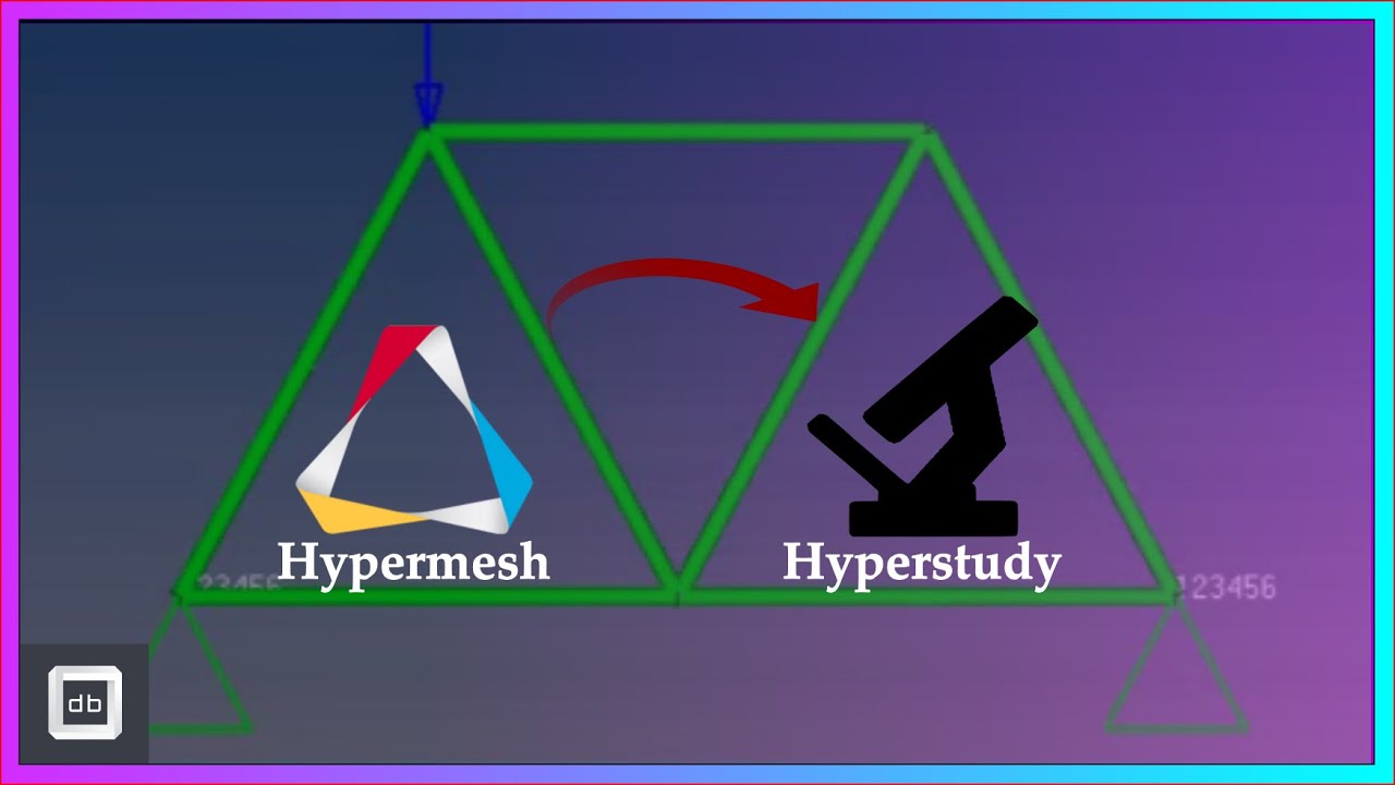 Creating Design variable using Hyperstudy from Hypermesh(optistruct) model: Truss Problem