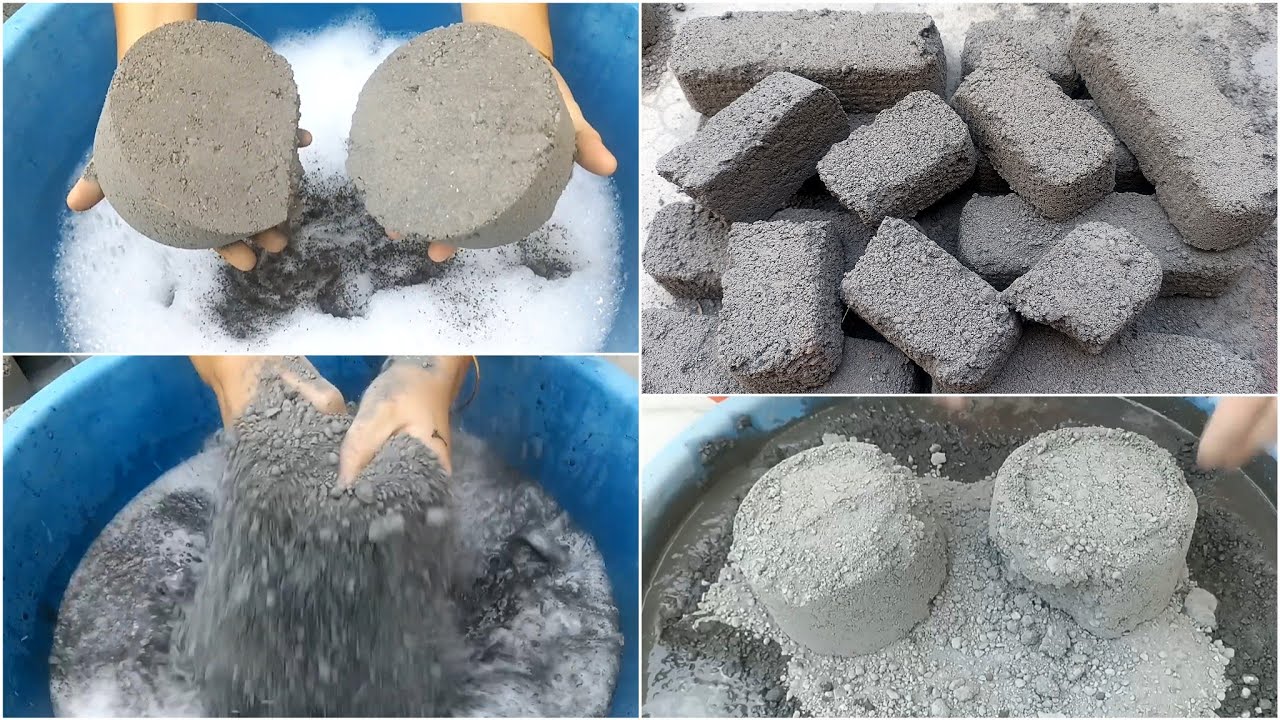 Asmr: Last Part Dust Gritty Concrete Smashing, Twisting, Pouring & Floor Crumbling🤍🖤#asmr #cement