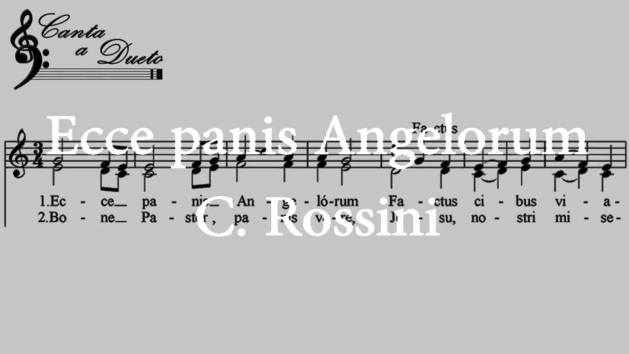 Ecce panis Angelorum  C. Rossini A dos voces