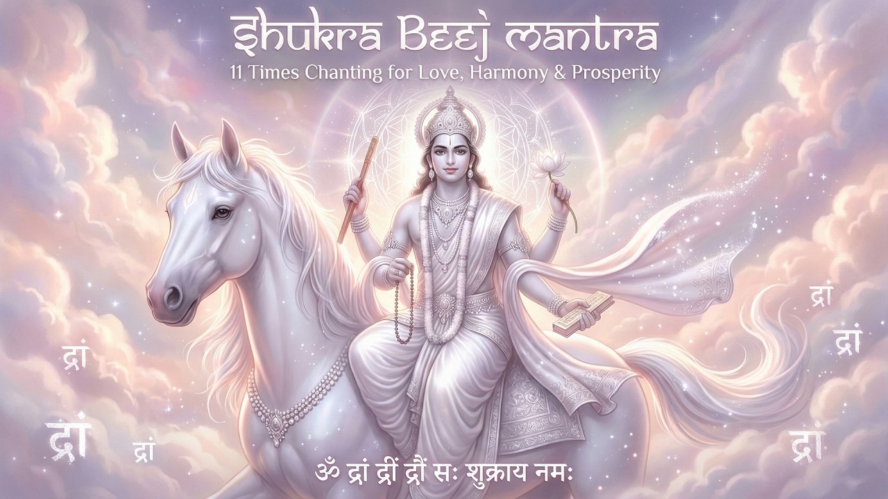 Shukra Beej Mantra 11 Times | Venus Remedy for Love, Marriage & Luxury | शुक्र मंत्र