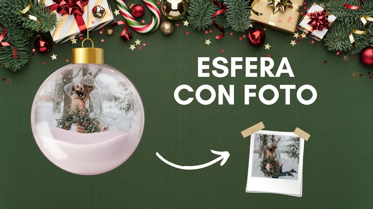 Cómo personalizar una esfera con foto en la parte interna?
