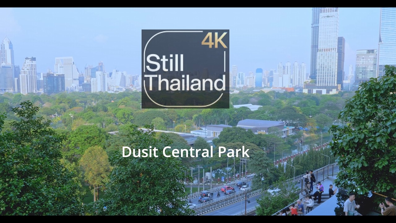 [4K] Peaceful Sunset at Dusit Central Park Bangkok – Relaxing [Still Thailand 4K]